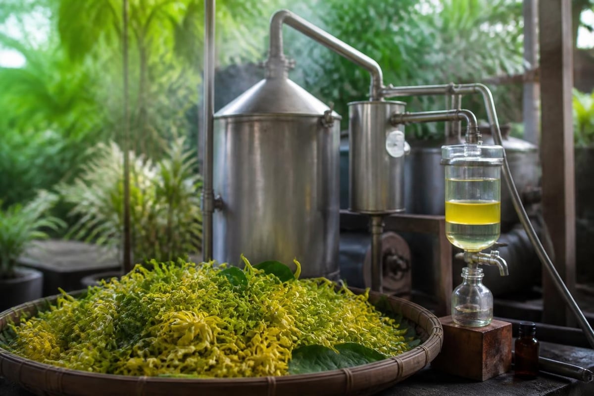 Ylang ylang destillation