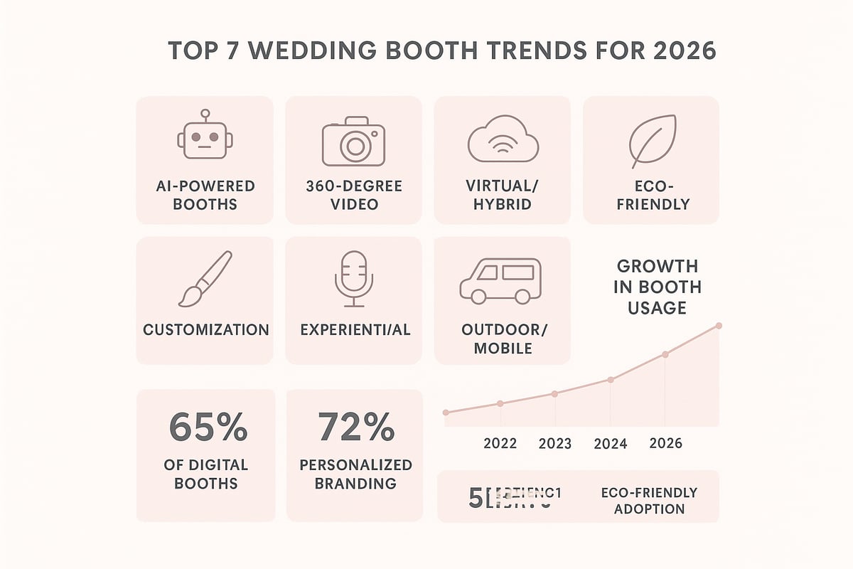 Top Wedding Booth Trends for 2026