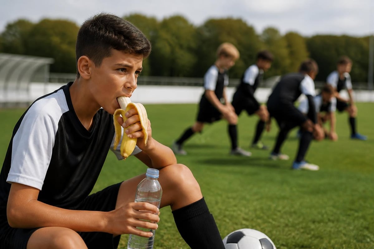 Youth soccer pre-game preparation