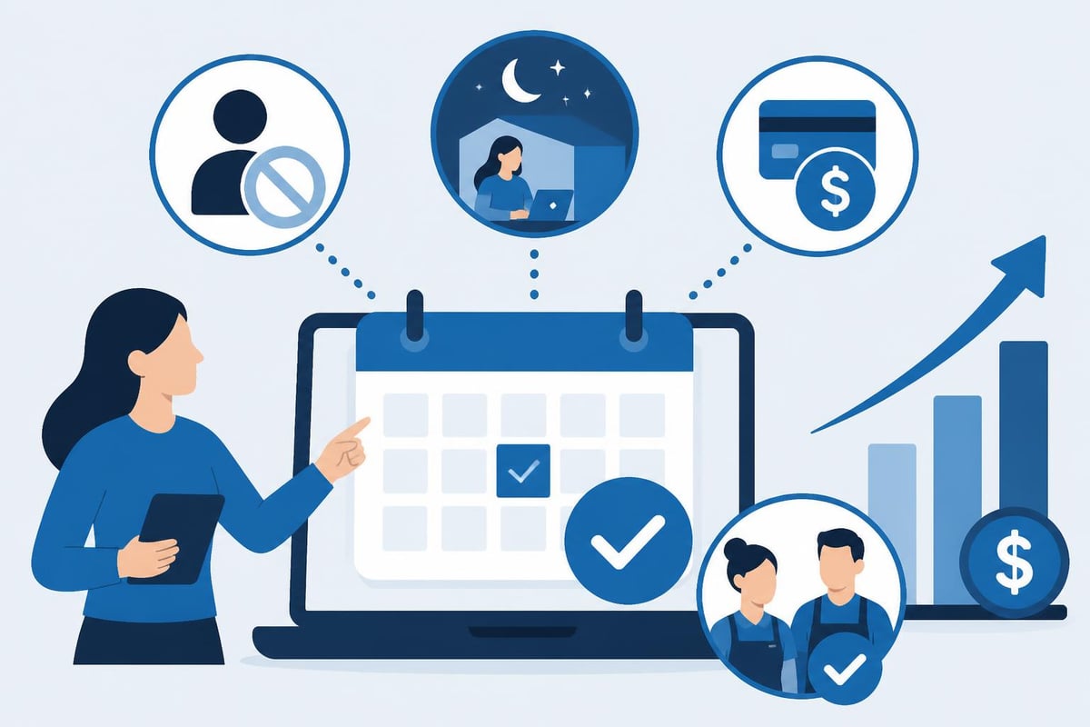 Booking system financial benefits