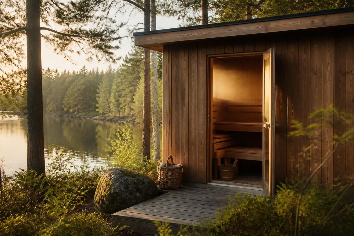 Wood species used in home saunas