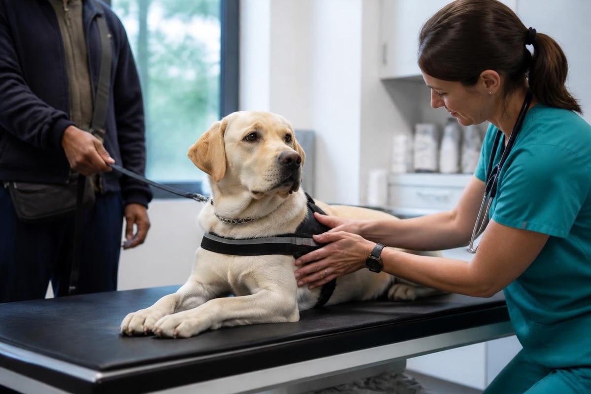 Service dog health management