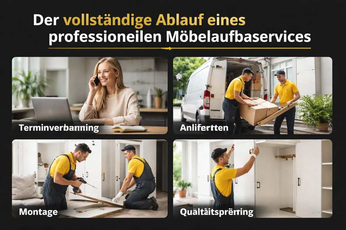 Möbelmontage Prozessschritte