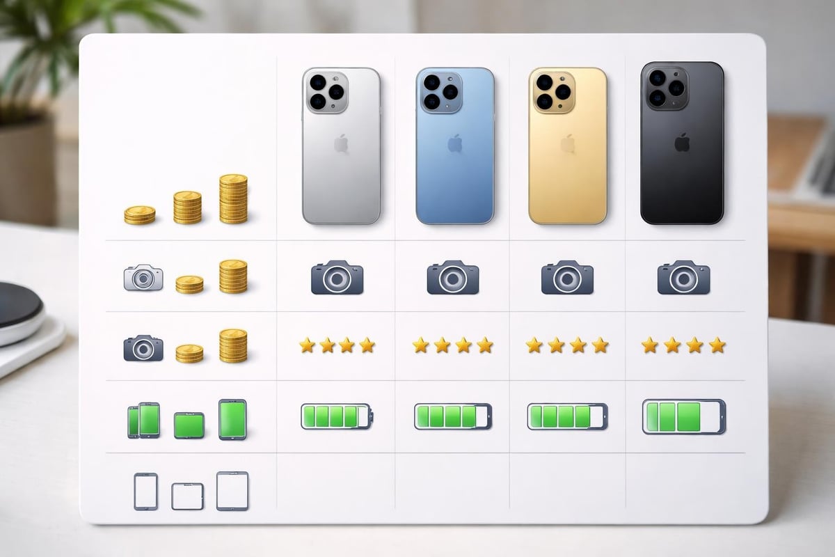 IPhone model comparison