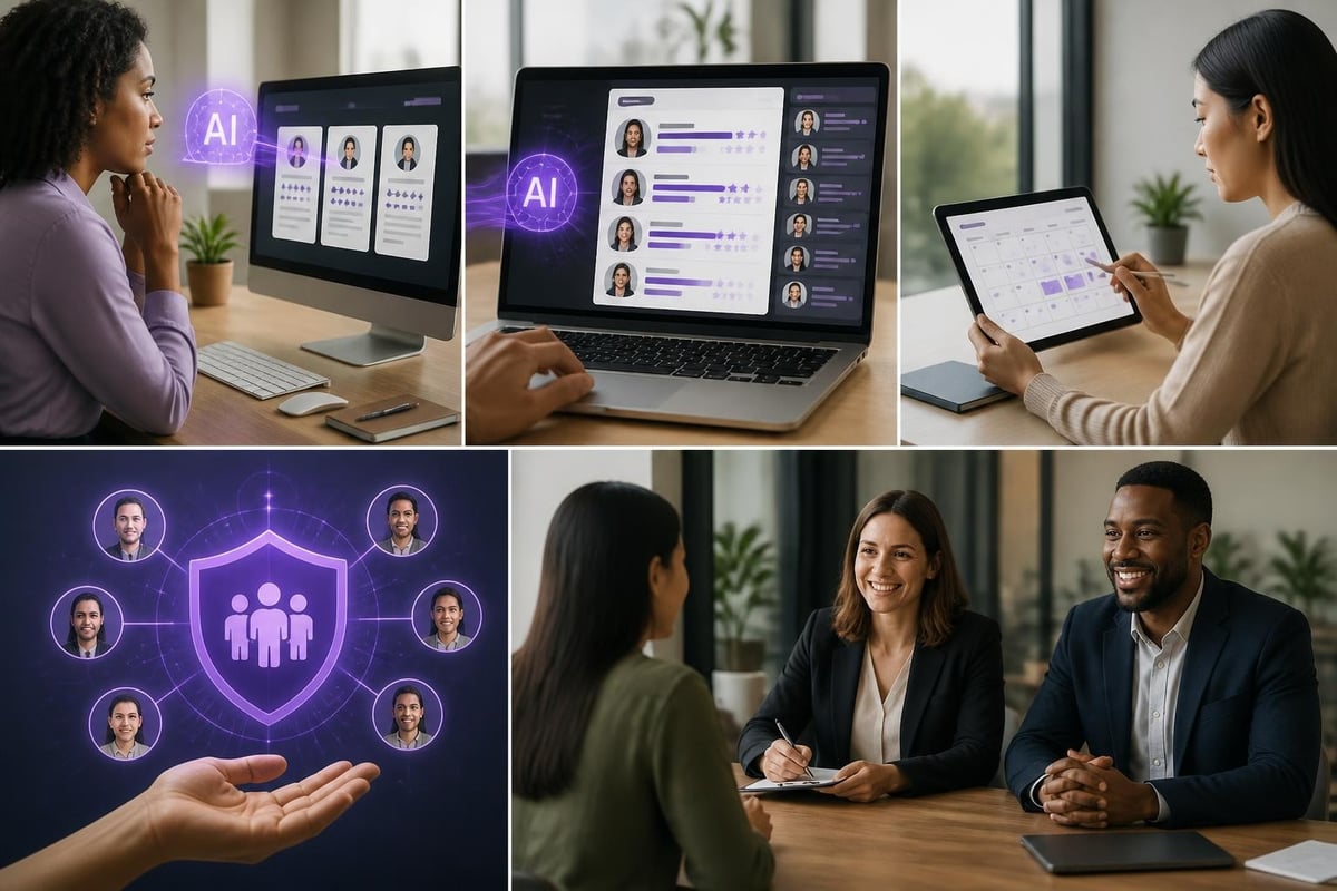 AI recruitment workflow stages