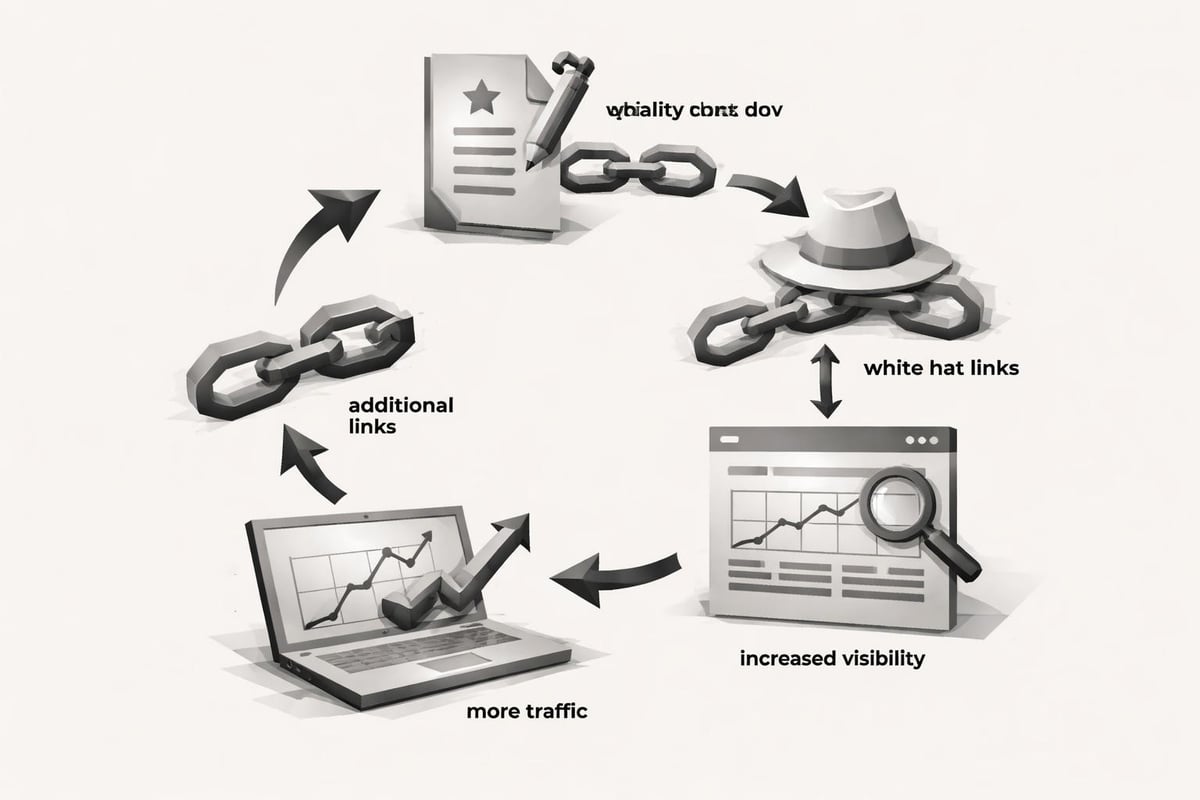 Content flywheel for link building