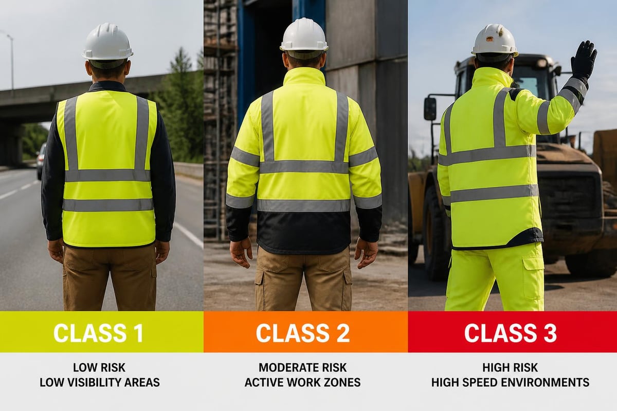 Safety classification system for workwear