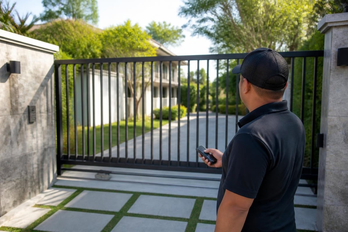 Gate installation permit process