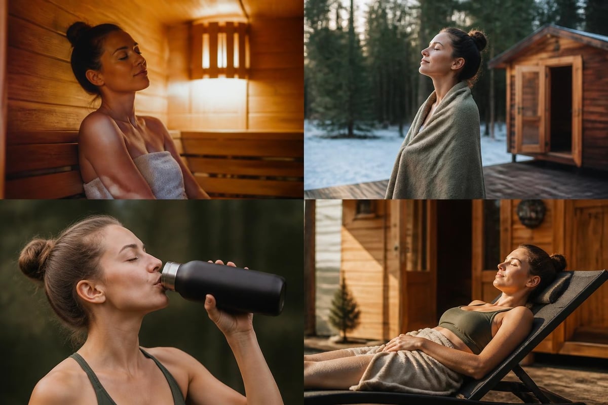 Outdoor sauna wellness benefits