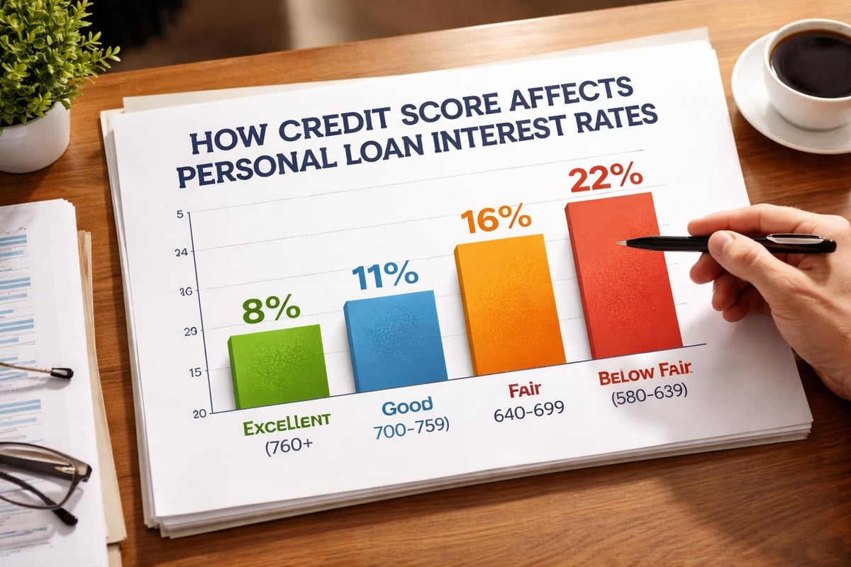 Credit score impact on interest rates