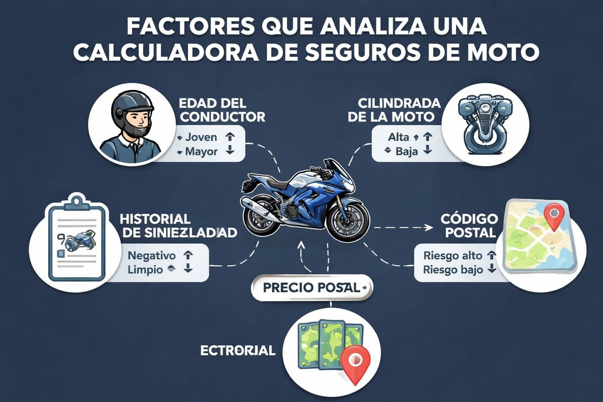 Calculadora de Seguros de Moto: Guía Completa 2026 1 Variables clave en cálculo de seguros