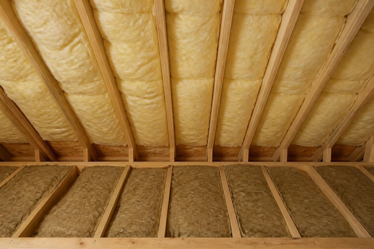 Ceiling insulation sizing guide