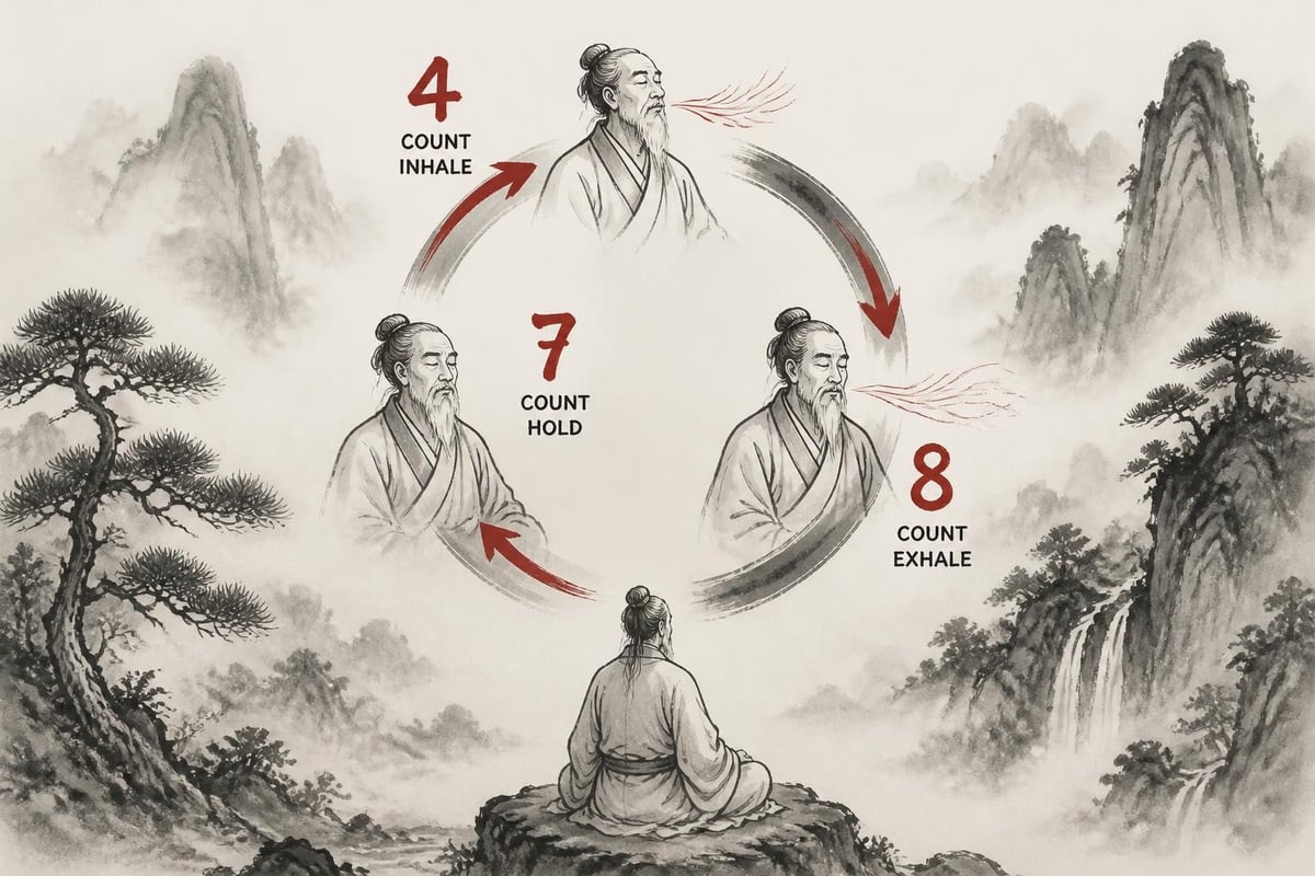 The 4-7-8 breathing cycle