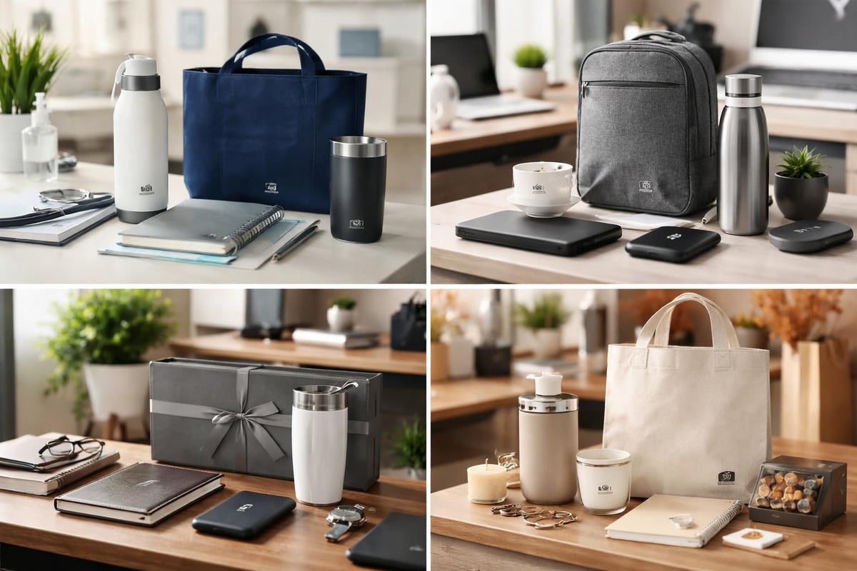 Industry-specific branded gift selection