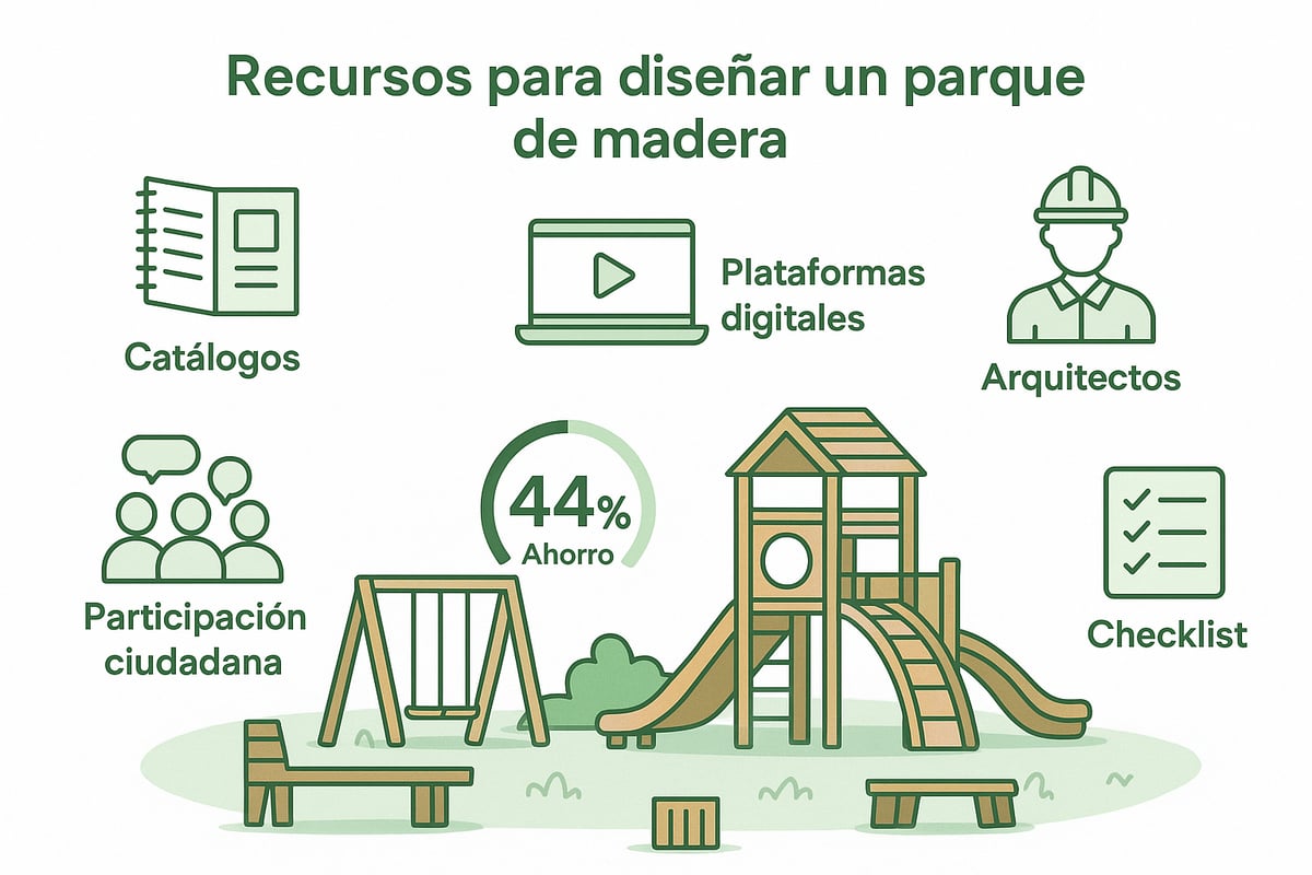 Inspiración y Recursos Para Diseñar Tu Parque de Madera