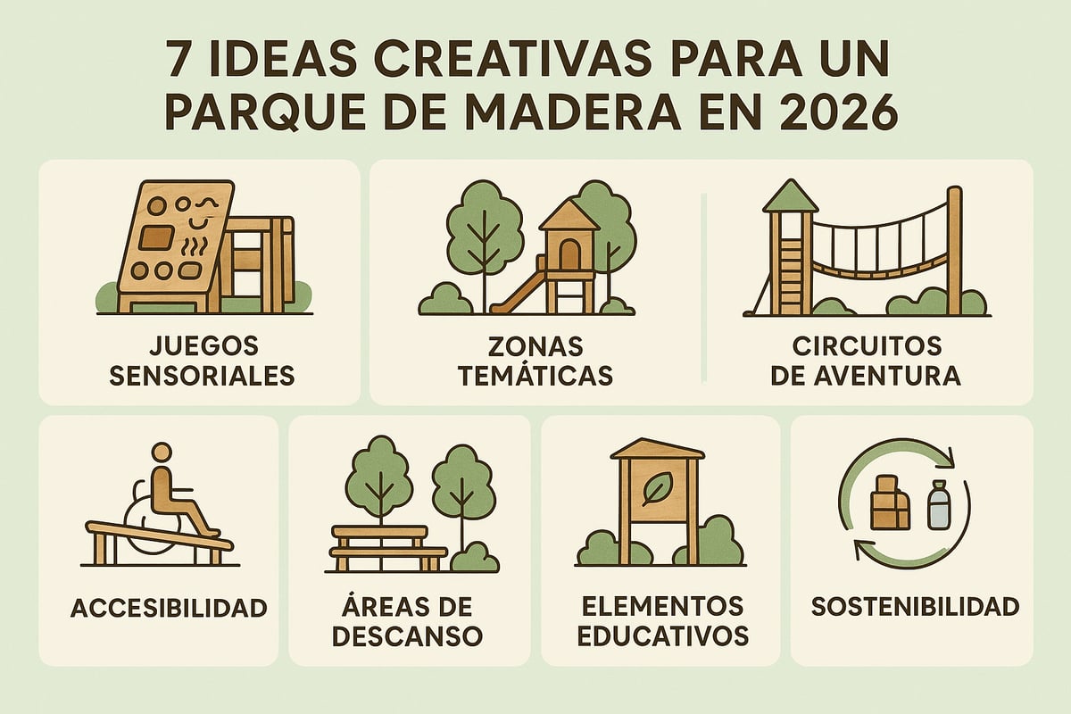 7 Ideas Creativas Para Tu Parque Madera en 2026