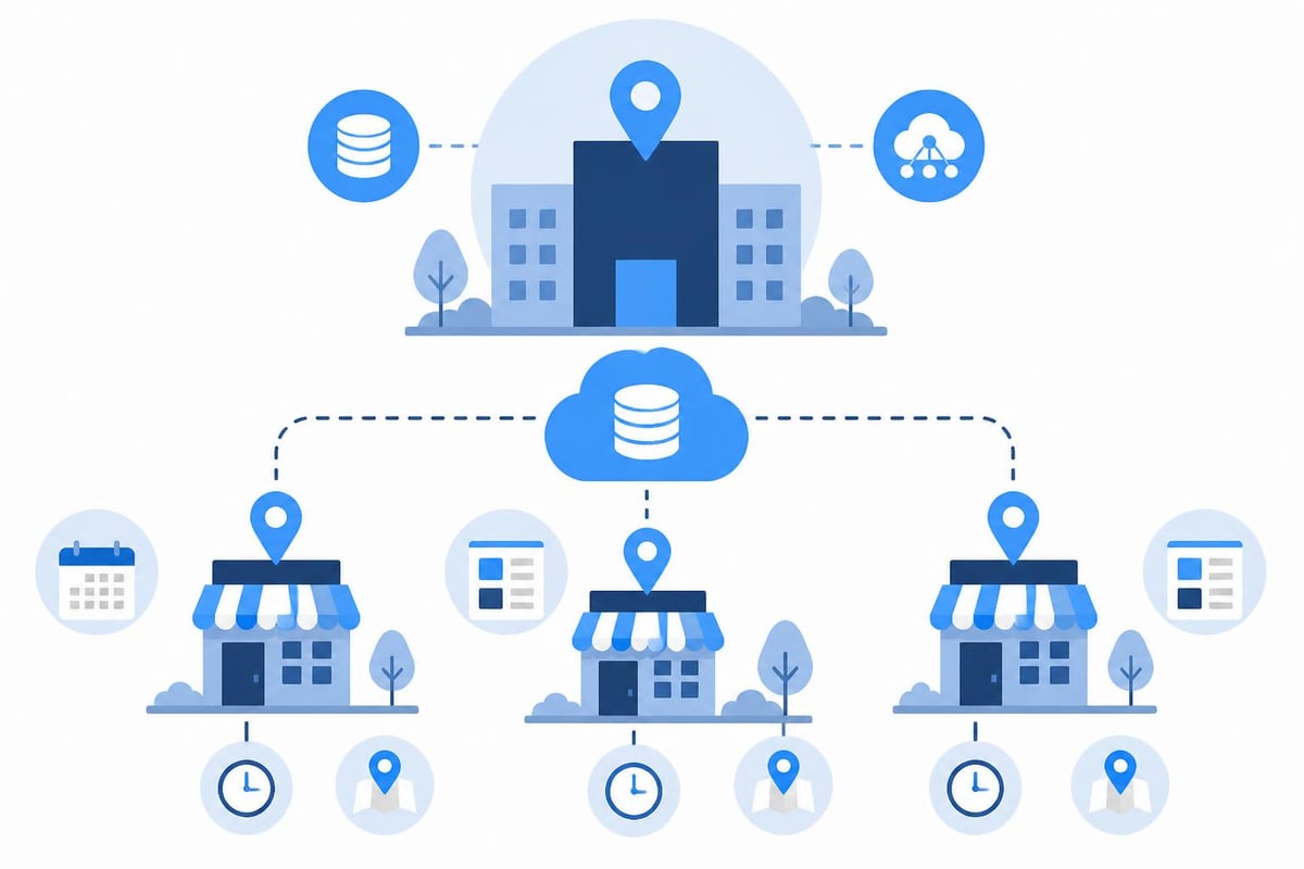 Multiple locations management