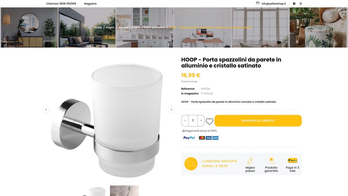 7 Accessori Bagno Moderni Essenziali per il 2026 - Porta Spazzolino HOOP – Design e Funzionalità