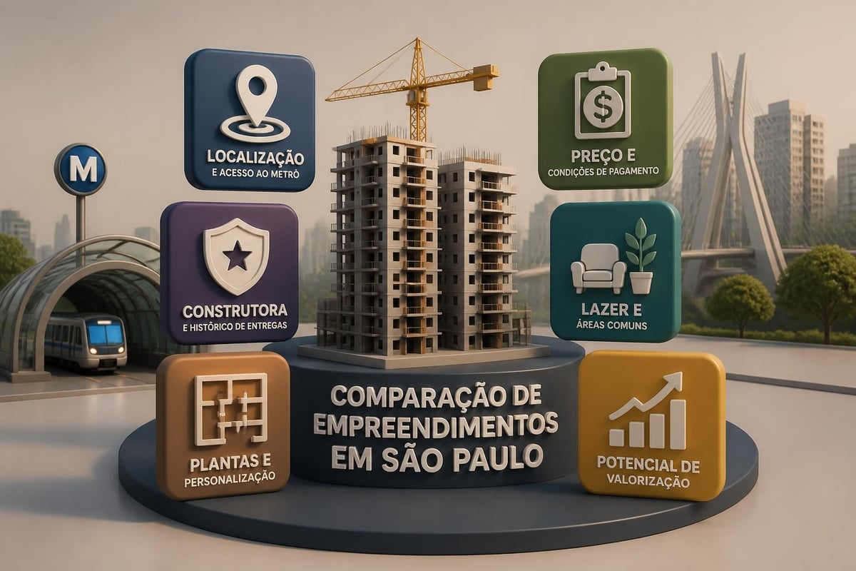 Comparação de empreendimentos