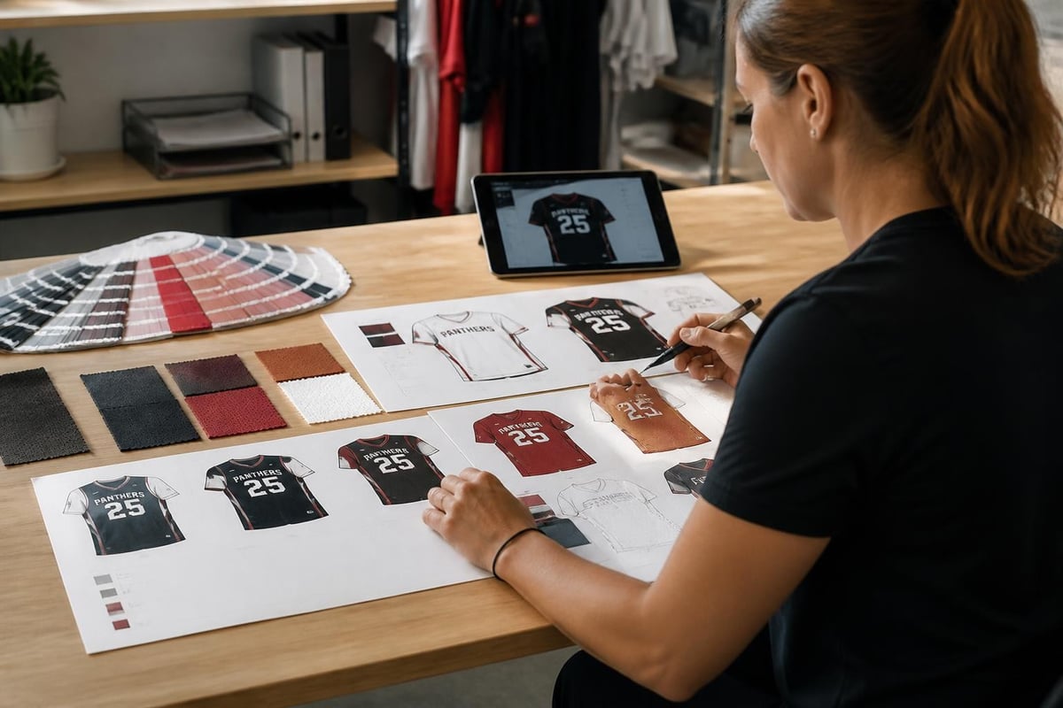 Softball jersey design elements