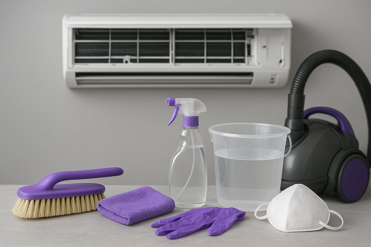 Ilmalämpöpumpun puhdistuksen valmistelu