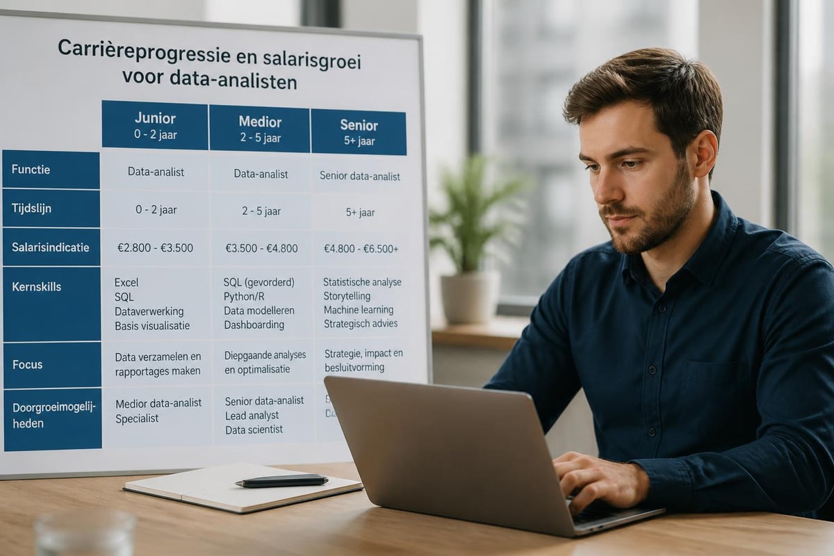 Salarisontwikkeling data-analisten