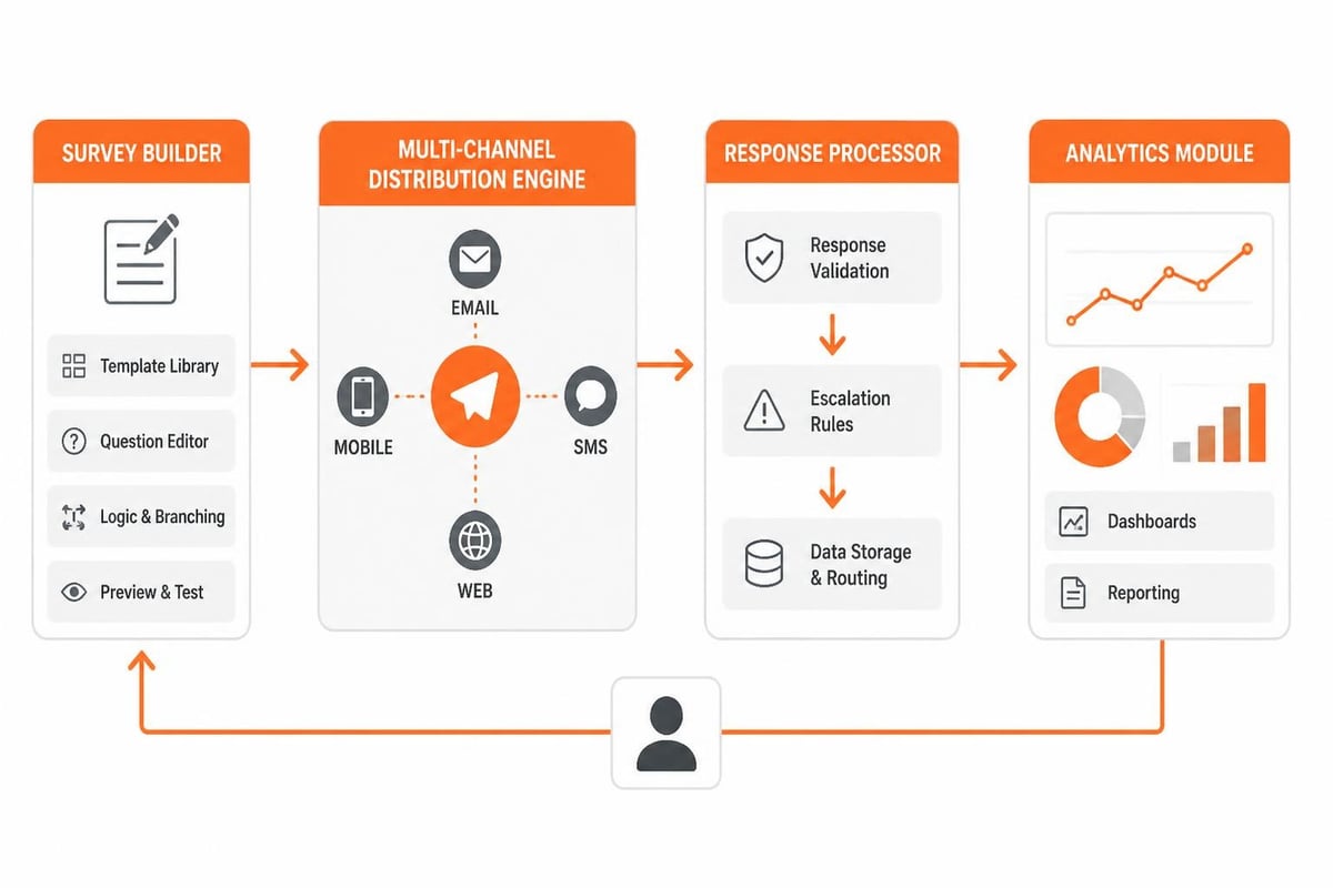 Customer Feedback Survey Software: B2B Selection Guide Customer feedback survey software architecture