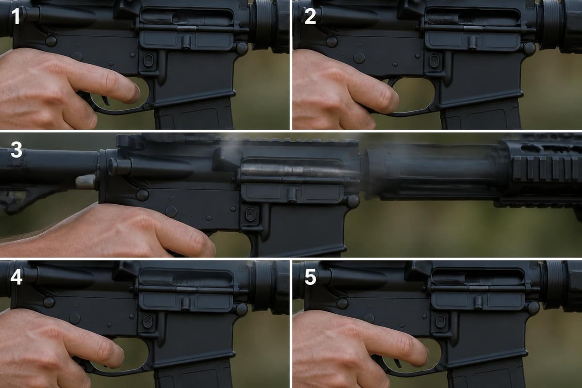 Forced reset trigger operation cycle