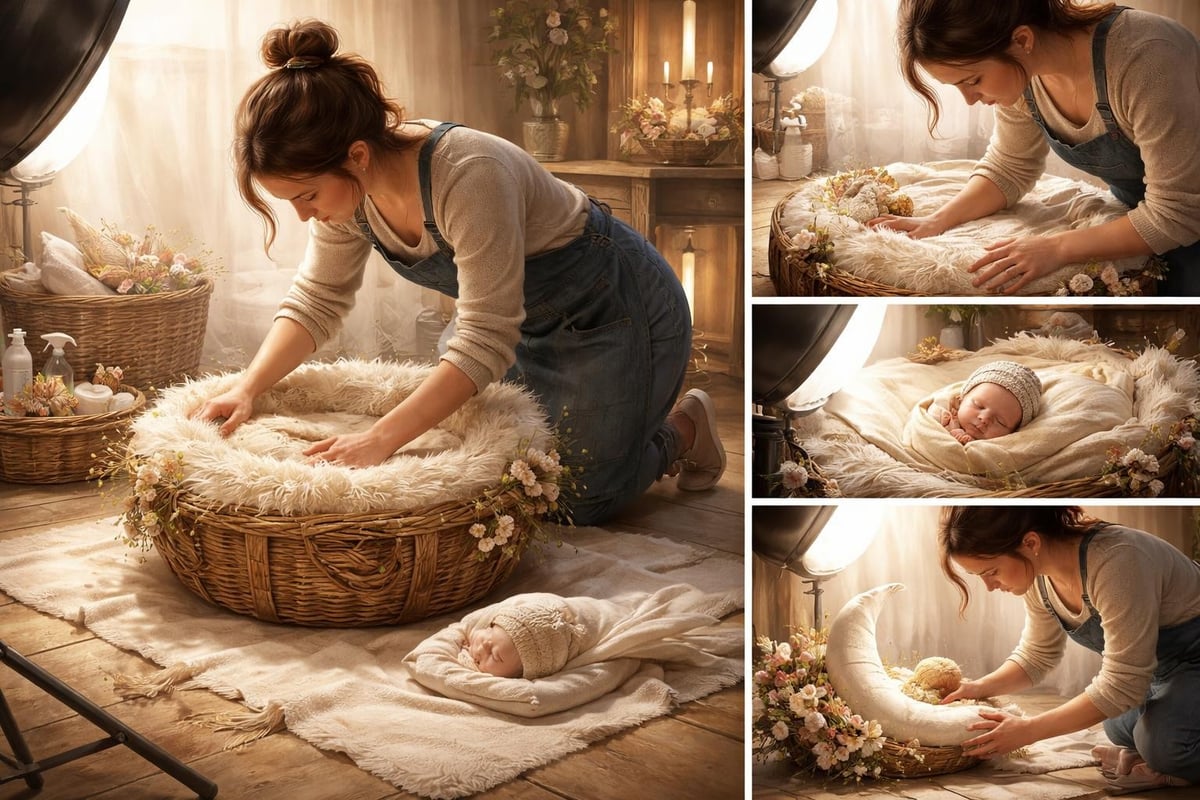 Safety and preparation in newborn photography