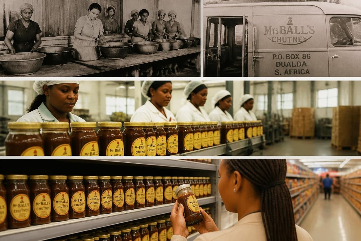 Mrs Ball's chutney production timeline