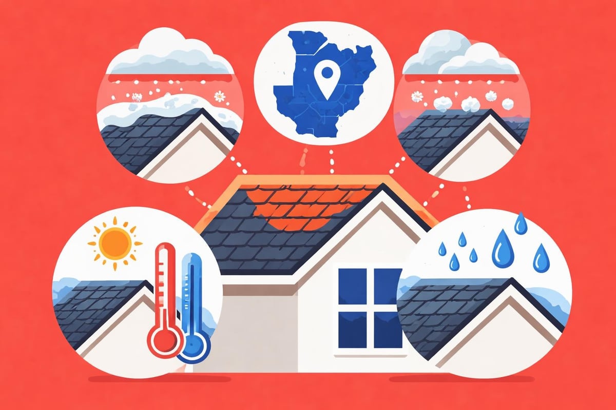 Regional weather impact on roofing materials