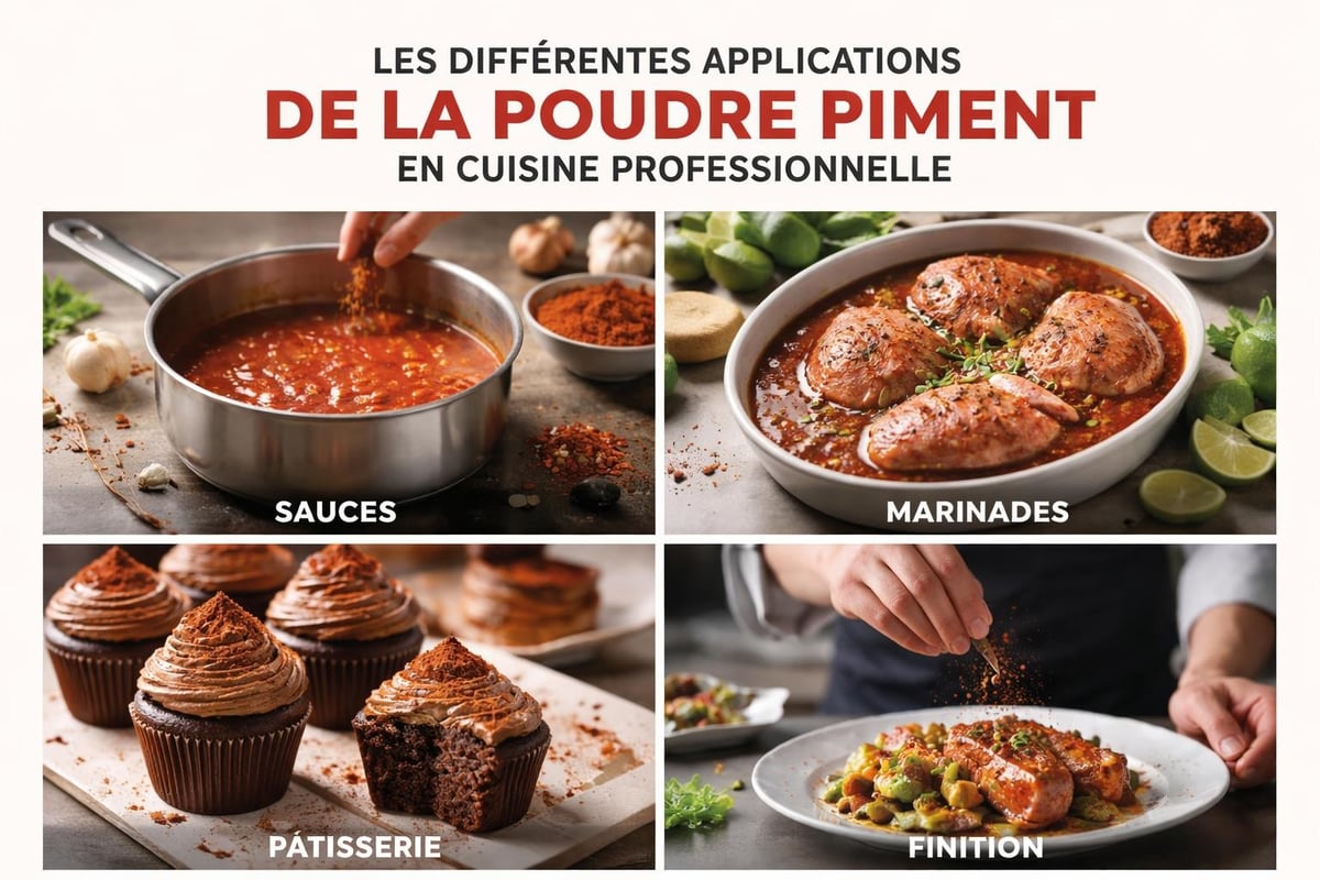 Utilisations culinaires poudre piment