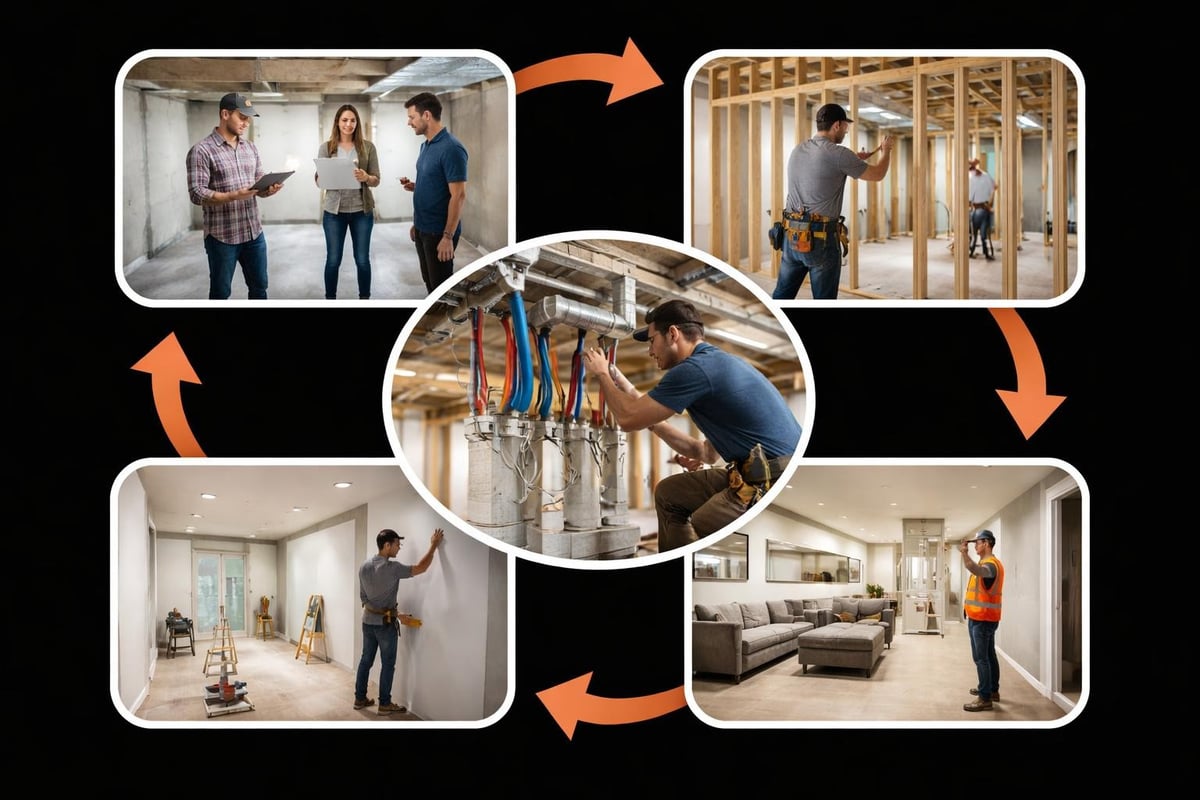 Basement planning stages