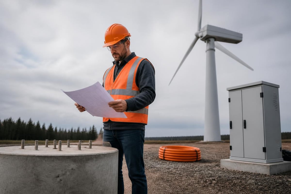 Small wind turbine installation