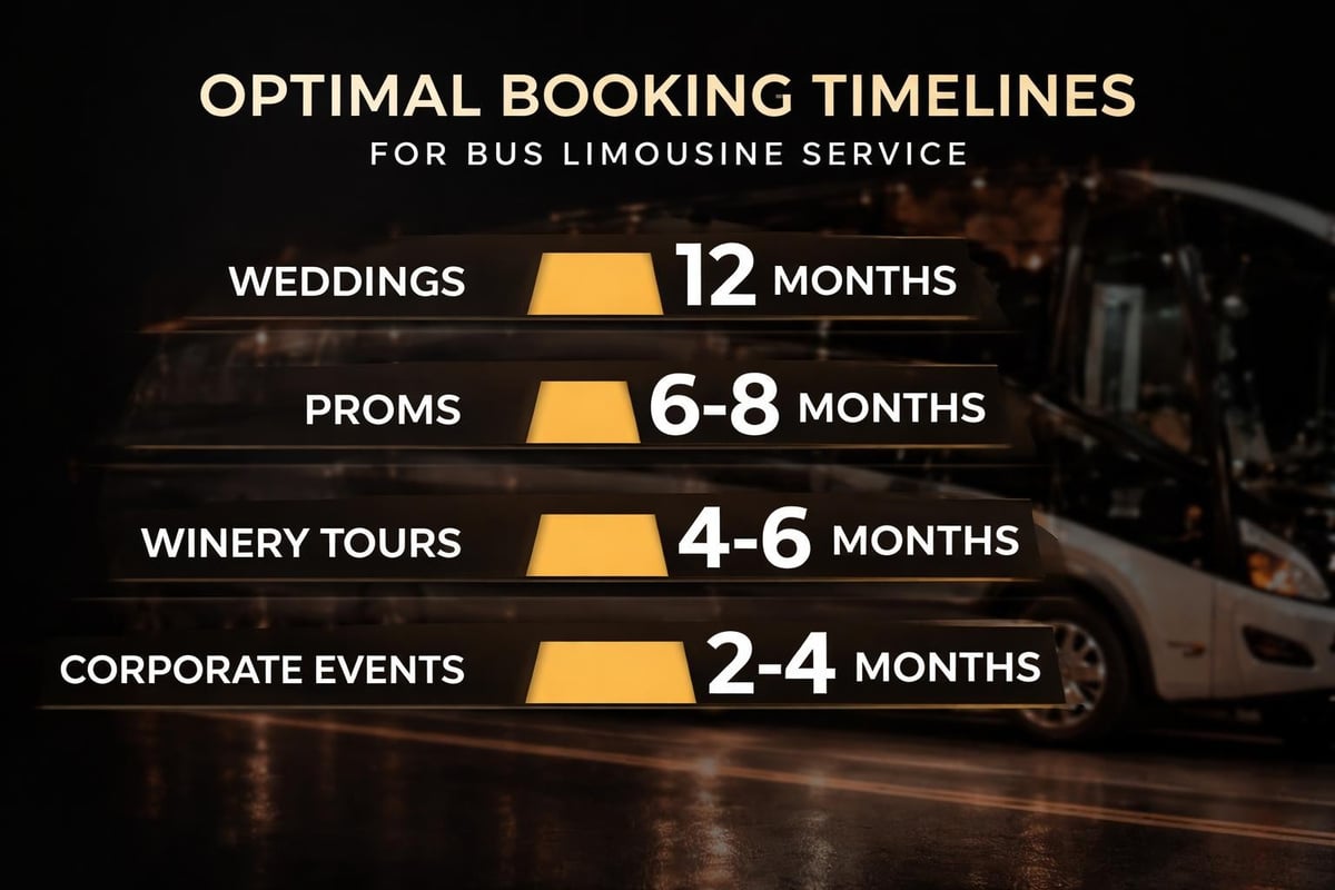 Bus limousine booking timeline