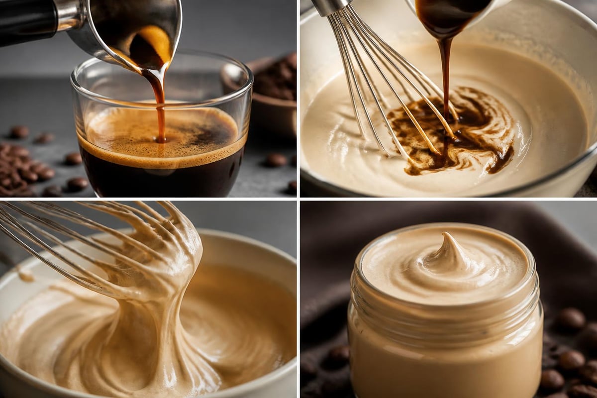 Processus de préparation crème café