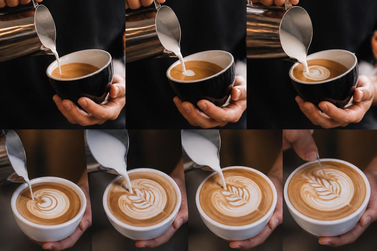 Techniques latte art