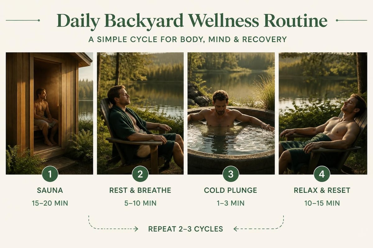 Daily contrast therapy routine