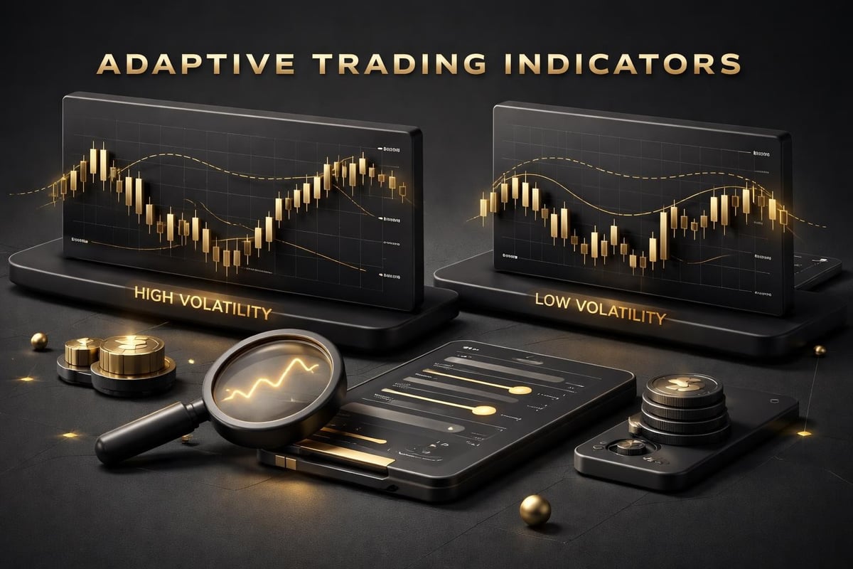 Adaptive trading indicator functionality