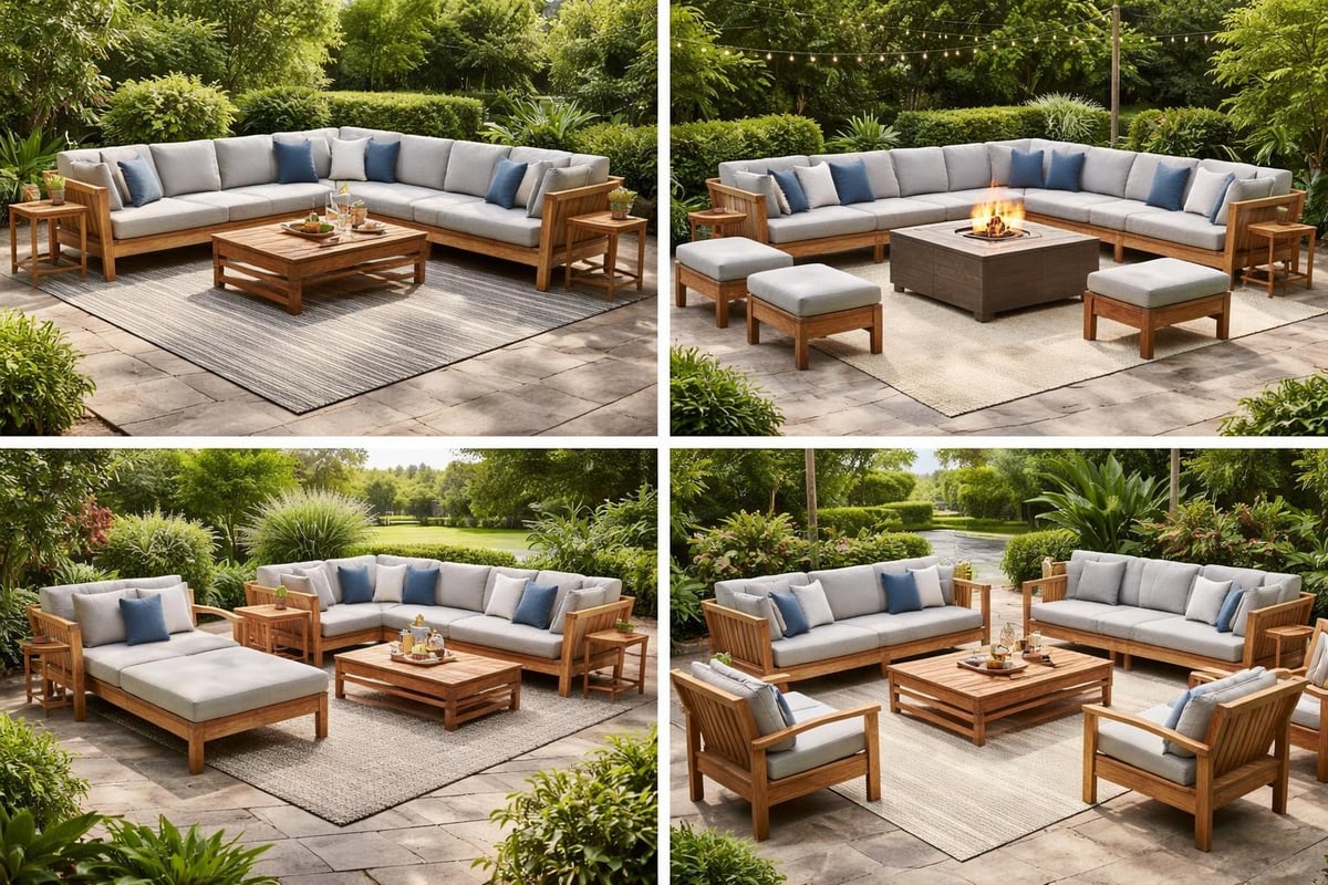 Modular patio furniture configurations