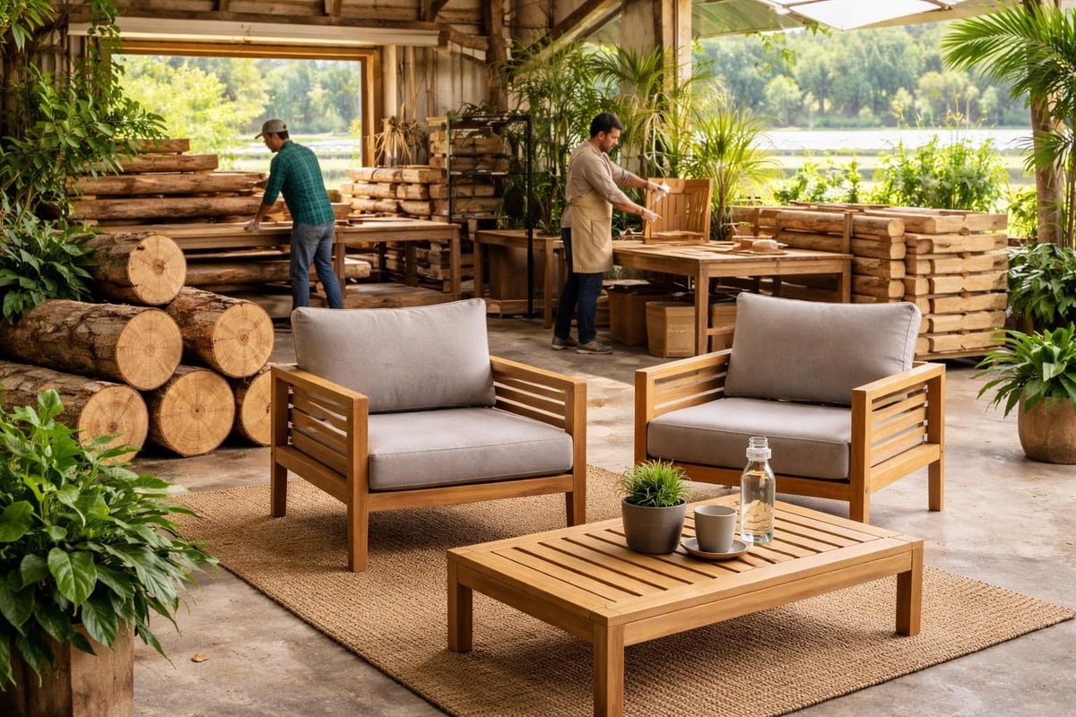 Sustainable wood furniture production