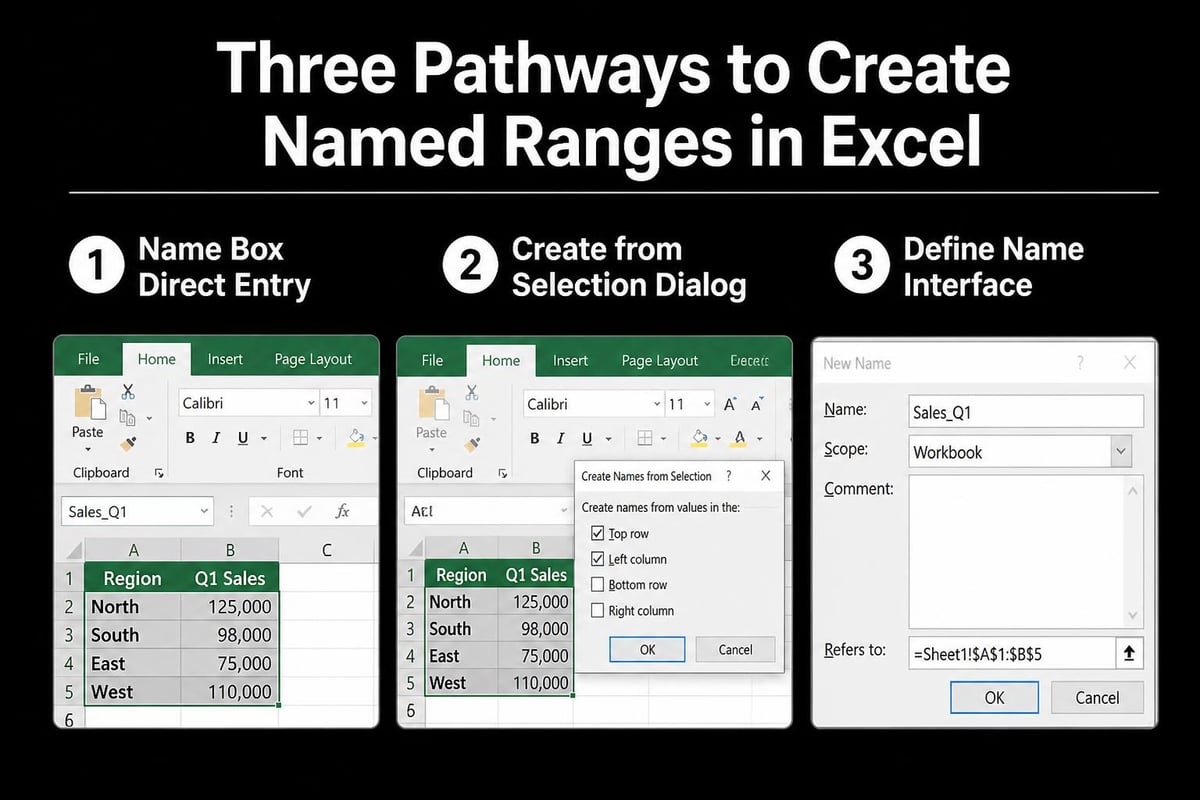 Named range creation methods