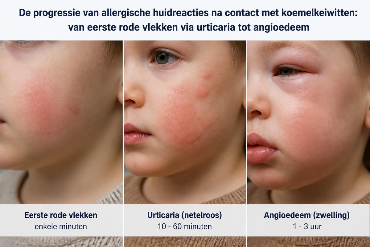 Huidreacties bij koemelkallergie