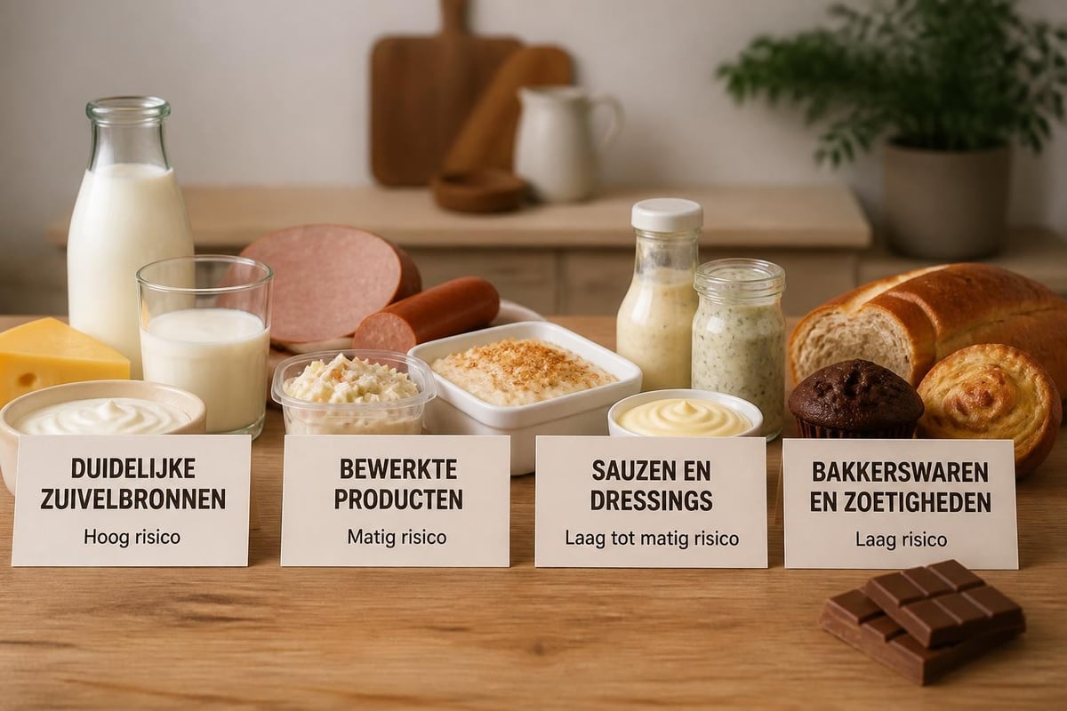 Voedingsmiddelen met koemelk