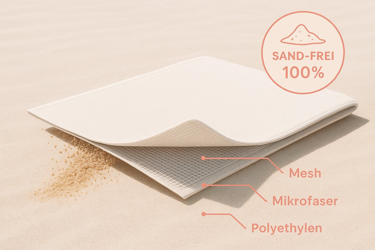 What is a sand-free beach towel?