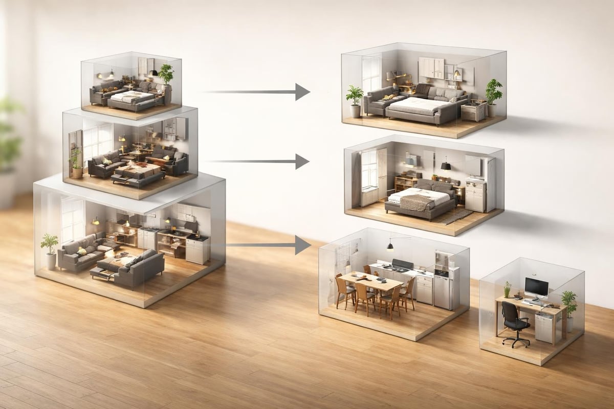 Calcul du volume de déménagement