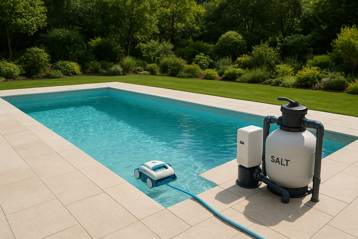 Skötsel och underhåll av salt pool