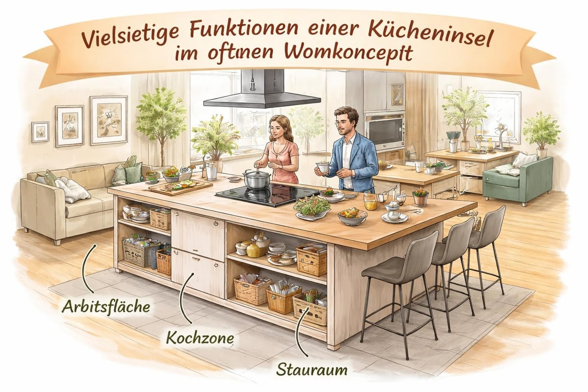 Multifunktionale Kücheninsel