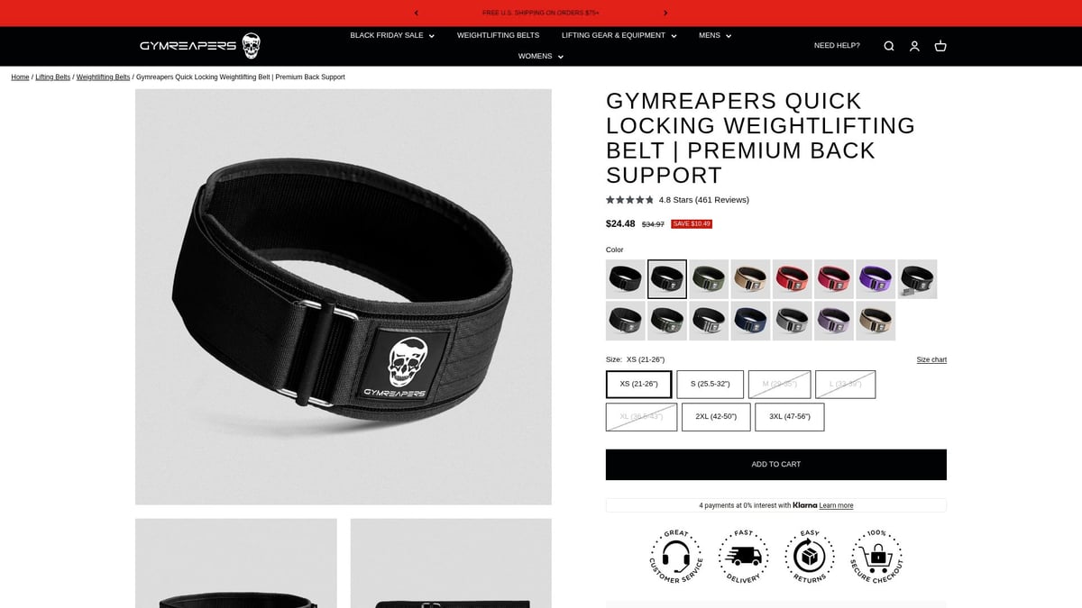 8 Must-Have Weight Belt Gym Picks for 2025 Workouts - Gymreapers Quick Locking Weightlifting Belt