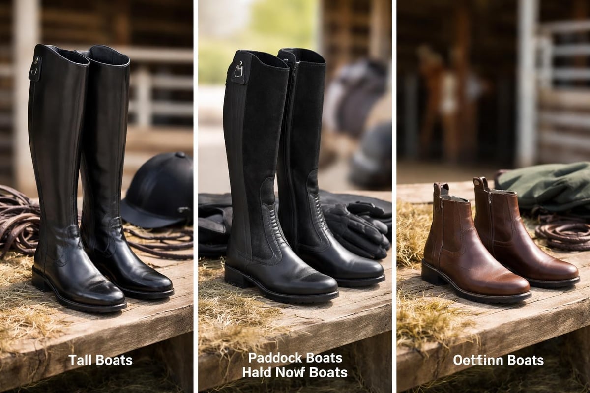 Types of riding boots and footwear